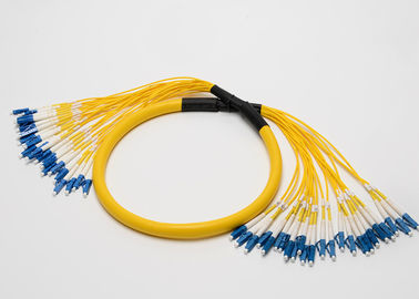 Corde de correction de LC UPC-LC UPC, corde de correction jaune de SM 2.0mm 24 branches de noyaux