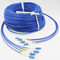 Câble optique blindé de correction de fibre, corde de correction extérieure multinucléaire unimodale de LC LC